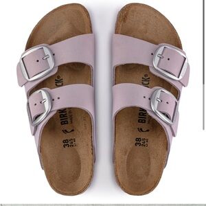 Lilac Orchid Birkenstock Big Buckle Silver 38 Mauve